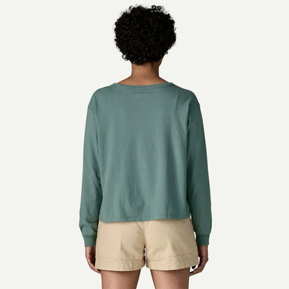 Women's Long-Sleeved Water People Banner Easy-Cut T-Shirt - US 6996