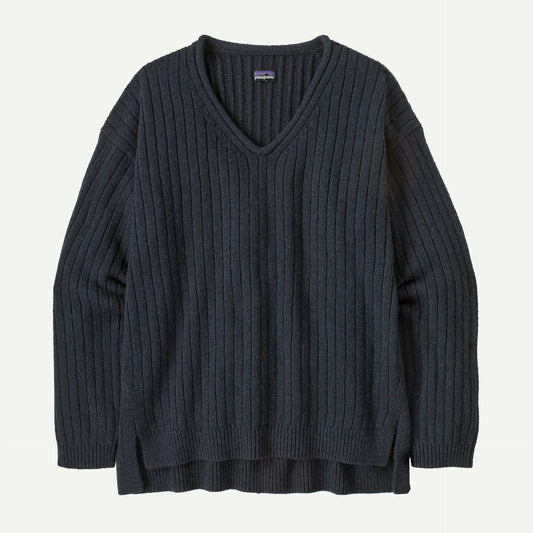 Women's Recycled Wool-Blend V-Neck Sweater - US 7600